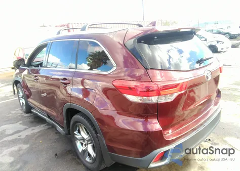 2017 Toyota Highlander Limited Platinum z USA, uszkodzony, nr VIN 5TDDZRFH8HS368847